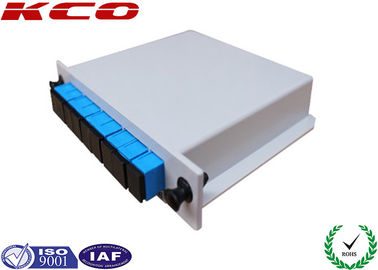 Planar Lightwave Circuit 1:8 PLC Optical Splitter FC APC Adapter , Single Mode Fiber Splitter 1x8
