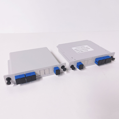 1x4 1:4 1*4 Cassette Slot Type ABS Box PLC Splitter LGX Insert Fiber Optic Splitters