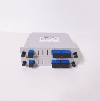 1x4 1:4 1*4 Cassette Slot Type ABS Box PLC Splitter LGX Insert Fiber Optic Splitters