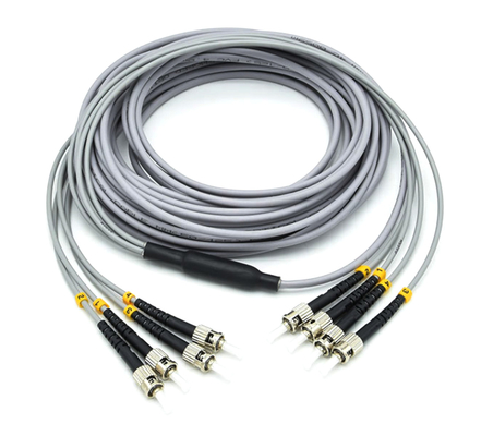 Customized ST Fiber Optic Cord UPC/APC Polished for FTTH/PON/OAN/WAN