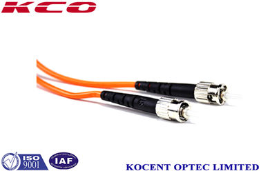 OM2 PVC LSZH 2.0m ST Fiber Optic Patch Cord MM ST UPC 2.0mm Simplex Duplex