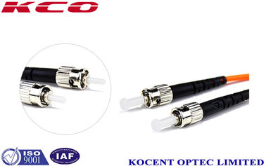 OM2 PVC LSZH 2.0m ST Fiber Optic Patch Cord MM ST UPC 2.0mm Simplex Duplex