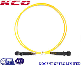 Yellow MTRJ PVC LSZH 1.0m Fiber Optic Patch Cord Single Mode G657A 2.0mm