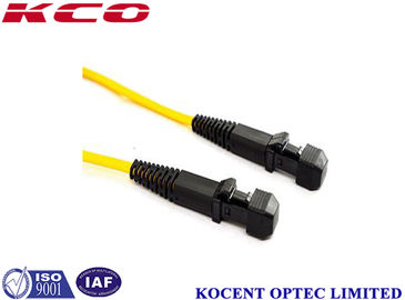Yellow MTRJ PVC LSZH 1.0m Fiber Optic Patch Cord Single Mode G657A 2.0mm