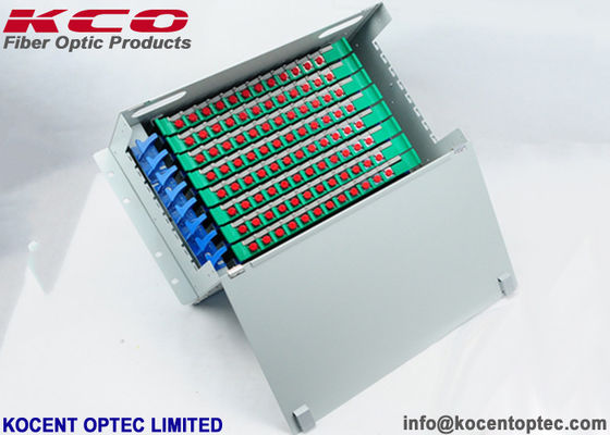 96 Core 19'' Standard Rack Mount Fiber Optic Terminal Box with 48 Fibers Capacity