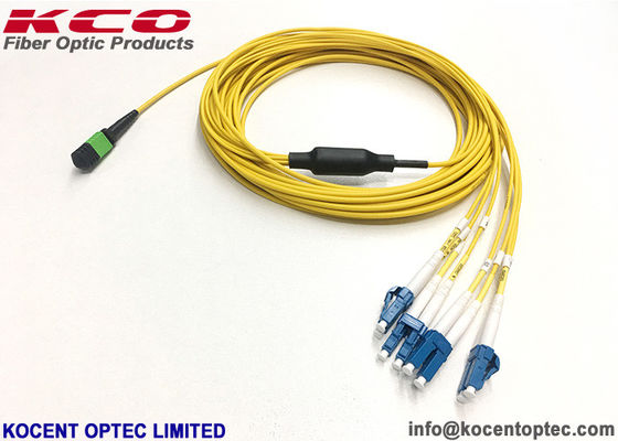 8 Fibers LSZH Jacket G657A Single Mode MPO MTP Patch Cord and MPO Fiber Patch Cable for Data Center