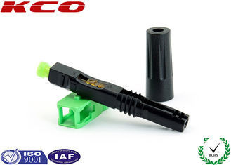 SC/APC Fiber Optic Fast Connector for 3.0 MM Cables with Insert Loss ≤ 0.3dB and Return Loss ≥50dB