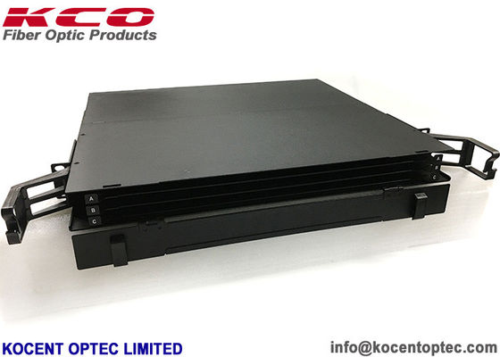 144fo LC Duplex 19'' 1U Rack Mountable High Desity MPO MTP Fiber Optic Patch Panel