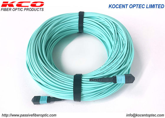 Elite 0.35dB 12fo LSZH MPO MTP Patch Cord OM3 OM4 50/125 MPO Fiber Patch Cable
