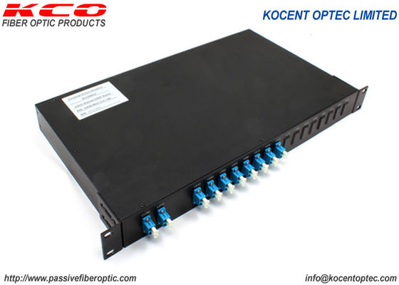 8CH 1U 19'' Rack Mountable CWDM Patch Panel for 3G 4G 5G Telecom Tower with LC UPC Connectors