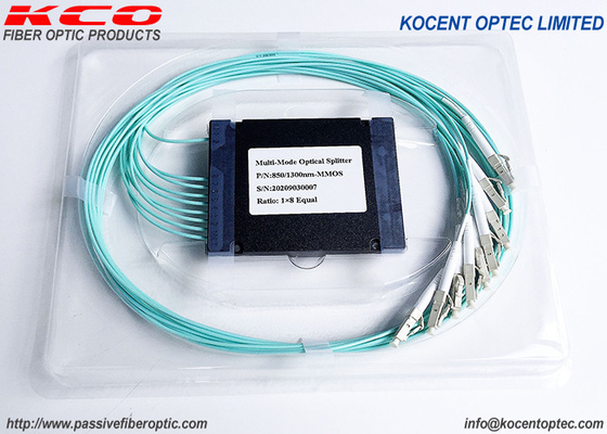 MM OM2 OM3 OM4 Fiber Optic Multimode Splitter 1*8 1*4 1*16 1*2 ABS Box Type