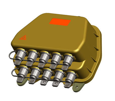 10 Ports IP67 Waterproof Pole Mount Fiber Optic Terminal Box FTTA NAP Box for Outdoor Telecom Tower