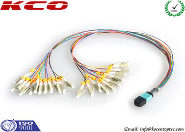 24 Fibers MPO MTP Patch Cord MTP to LC Breakout Cable for QSFP OSFP High Density Data Center