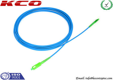 Rodent-resistant SM cable SC/APC to LC/APC sinplex armored optical fiber patch cables armoured optical jumper