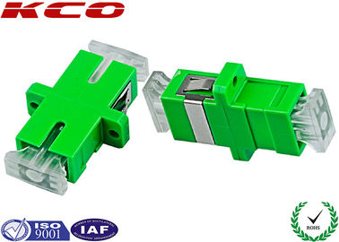 SC APC Fiber Optic Adapter Single Mode Simplex สีเขียว