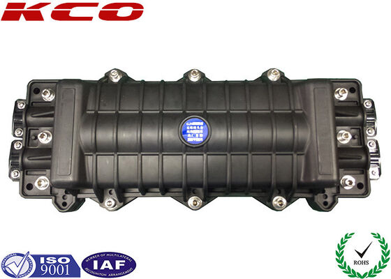 96 Cores PC ABS Fiber Optic Splice Closure with 2 In 2 Out Ports Outdoor Fiber Optic Joint Closure