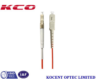 Duplex LC/UPC-SC/UPC Fiber Optic Patch Cord with 3.0mm Diameter and 62.5/125 Core for High Density Data Centers