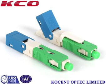 Green 2.0mm 3.0mm FTTX SC APC Field Installable Fiber Optic Fast Connector with 0.2dB Insertion Loss