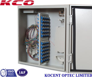 Indoor FTTH FTTB Fiber Optic Terminal Box 4 Cable Ports Steel Tape Material KCO-ODB-48A
