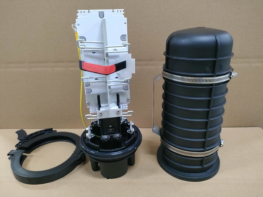 FOSC400 A8 ตู้ต่อสายไฟเบอร์ออปติกแบบโดม 48 คอร์ 96 คอร์ พร้อมอะแดปเตอร์ SC 24 ตัว