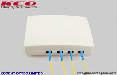 กล่องเทอร์มินัลใยแก้วนำแสงในร่ม 4 แกน KCO-FTB-04W FTTH FTB OTB 4 พอร์ต