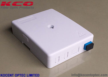 KCO-FTB-02N 2 พอร์ต 2 Core ใยแก้วนำแสงกล่องเลิกจ้าง FTTH ในร่มแผ่นหน้าซ็อกเก็ต SC / UPC SC / APC