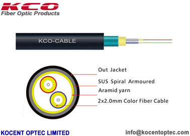 GJYFJH Non Armored Tactical Field Fiber Optic Cable TPU LSZH Material 7.0mm