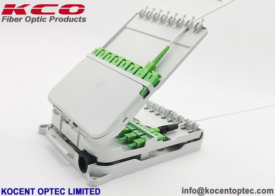 1x16 PLS Splitter เทอร์มินัลกระจายกล่อง CTO ในร่มติดผนัง 16 แกน KCO-FTB-0116S