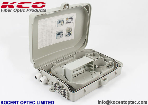 FTTH IP65 กล่องไฟเบอร์ออปติกกลางแจ้ง 24 แกน KCO-ODB-0424X Splitter แบบแยกส่วน
