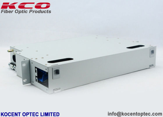 Steel 24 Core Fiber Optic Distribution Box with 19'' Standard and 1.0mm Thickness for FTTX Applications