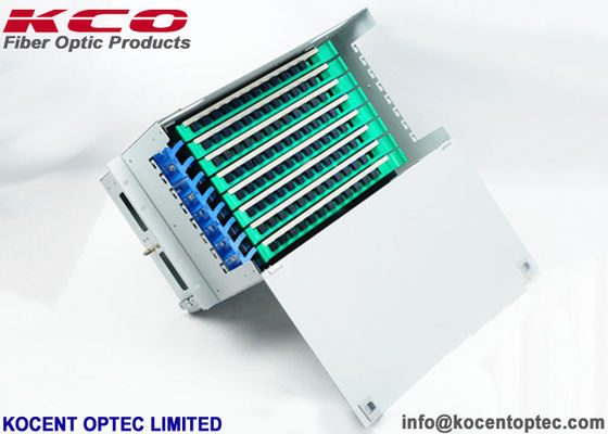 96 แกนแร็คเมาท์เทอร์มินัลกล่องไฟเบอร์ออปติกหน่วย ODF / วัสดุเหล็ก 96fo