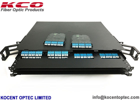 144fo LC Duplex 19'' 1U Rack Mountable High Desity MPO MTP Fiber Optic Patch Panel