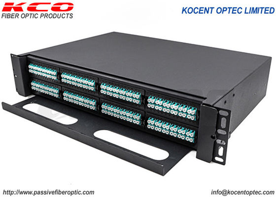 แผงแพทช์ MPO ขนาด 19 นิ้ว 2U 192 Core MTP Rack Mount ODF LC Duplex
