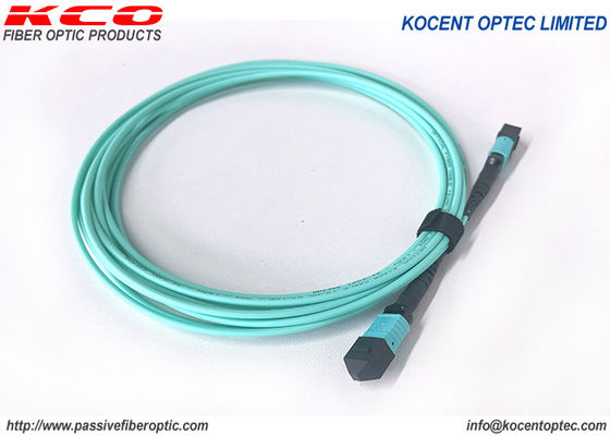 MPO MTP Truck Fiber Patch Cable Elite ความสูญเสียต่ํา 8fo OM3 OM4 APC