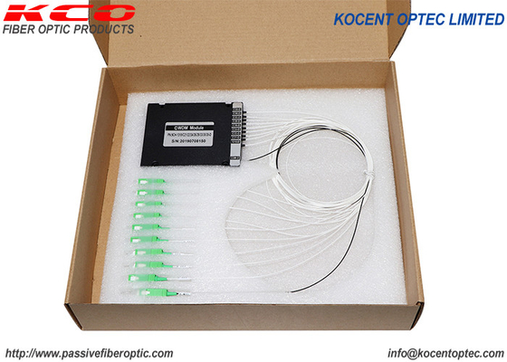 ABS Box 9CH ไฟเบอร์ออปติก DWDM SC APC Connector โหมดเดียวสำหรับ FTTx