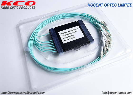 มัลติโมด OM3 ไฟเบอร์ออปติก คอปเลอร์ PLC Splitter 1*2 1*4 1*8 SC LC FC ST Connector