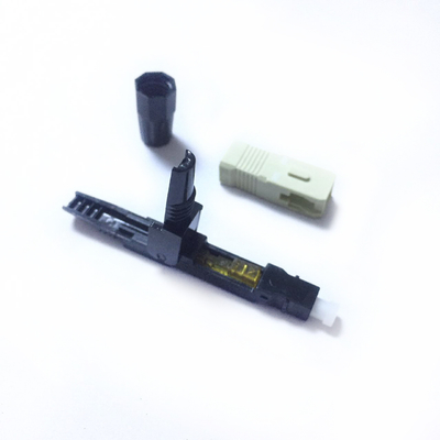 ตัวเชื่อมต่อไฟเบอร์ออปติก Fast Multimode MM Beige SC UPC Field Assembly Connector