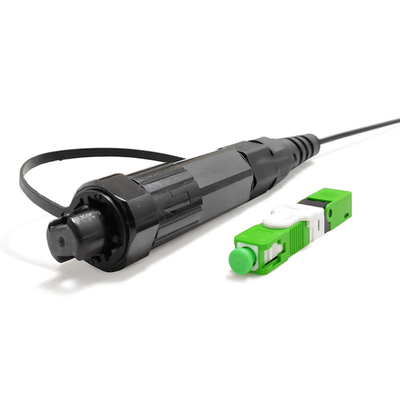 IP68 ขั้วต่อกันน้ำ Fast Connector สายเคเบิล FTTH Drop SC Fast Connector